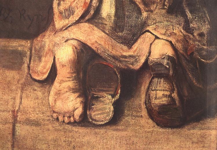 REMBRANDT Harmenszoon van Rijn The Return of the Prodigal Son (detail) Norge oil painting art